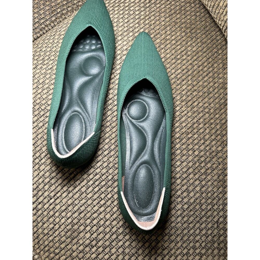 Pointed Shoes Ballet Flats Women Mesh Loafers Soft Stretch Knitted Slip On Shoes